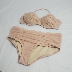 J. CREW Tulle Rouched Bikini!
